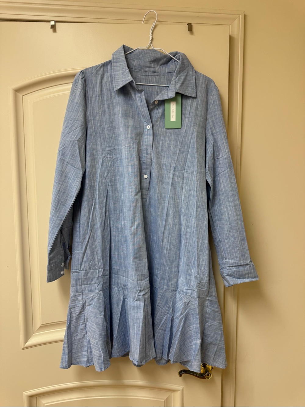 New Collection Linen/Cotton Drop Waist Dress